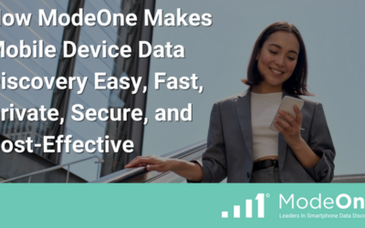 How ModeOne Makes Mobile Device Data Discovery Easy, Fast, Private, Secure, and Cost-Effective