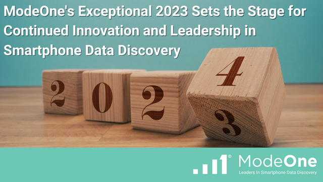 ModeOne’s Exceptional 2023 Sets the Stage for Continued Innovation and Leadership in Smartphone Data Discovery