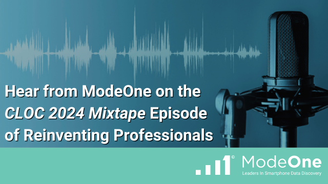 Hear from ModeOne on the “CLOC 2024 Mixtape” Episode of Reinventing Professionals