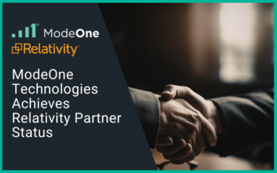 ModeOne Technologies Achieves Relativity Developer Partner Status