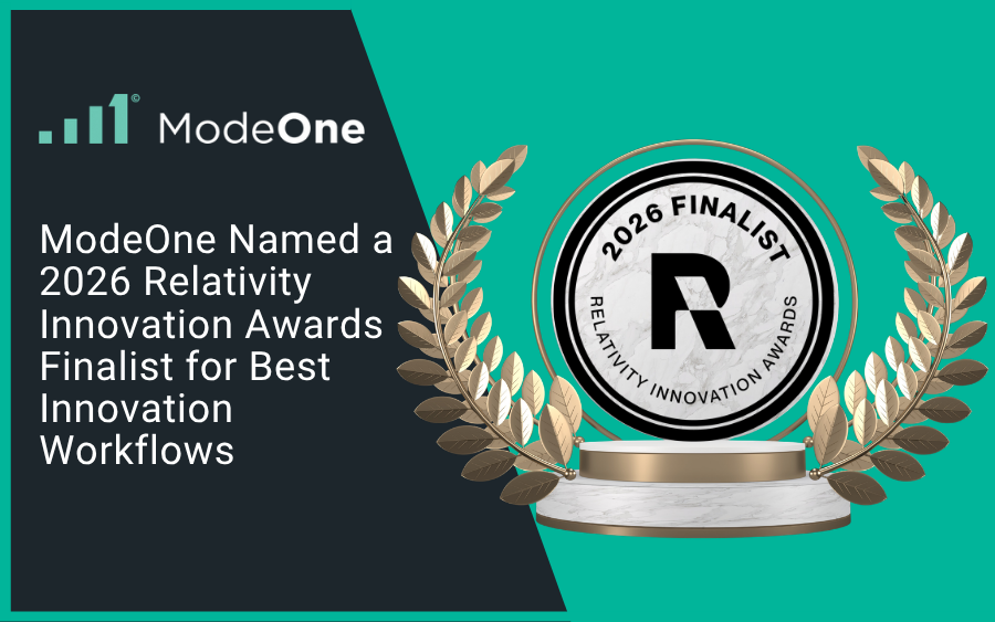 ModeOne News_Rel Fest Awards 2026 (1) ModeOne Integration connects targeted mobile collection, automated processing and review in Relativity aiR through a single workflow