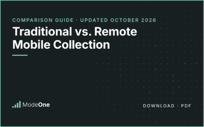 Traditional vs. Remote Mobile Collection (Updated October 2026)